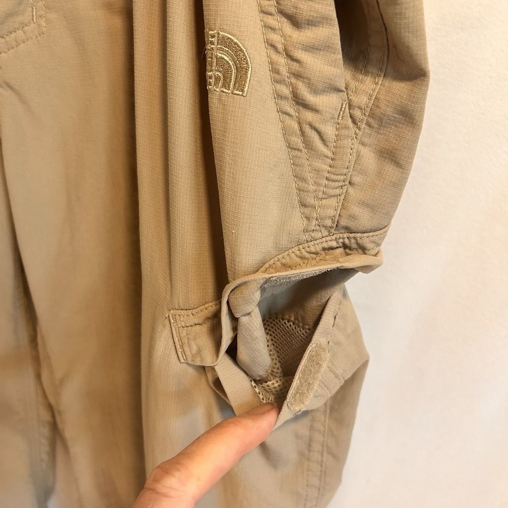 North Face Cargo Pants Mens 38x32 Tan  Rip Stop Lightweight Utility Hiking EUC - Picture 7 of 16
